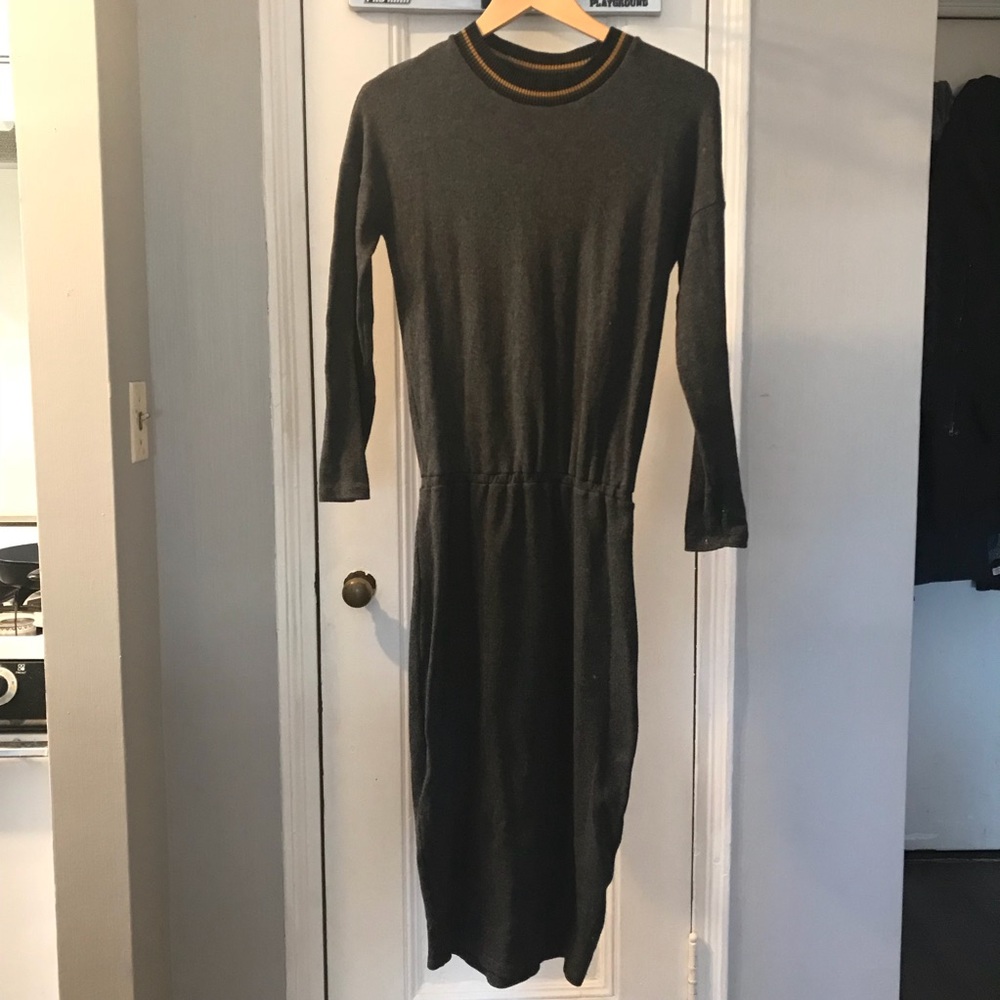 Zara Sweater Dress - Charcoal